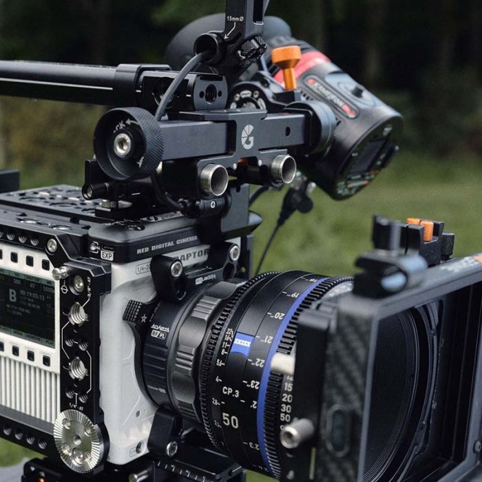 axl evf mount on v raptor setup and zacuto kameleon