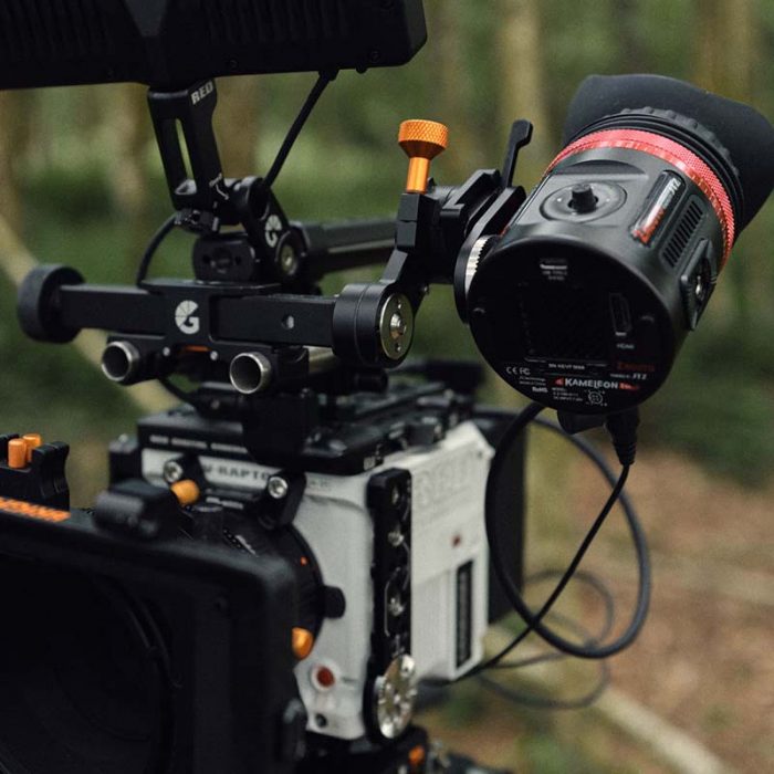 axl evf mount with zacuto kameleon on v raptor setup