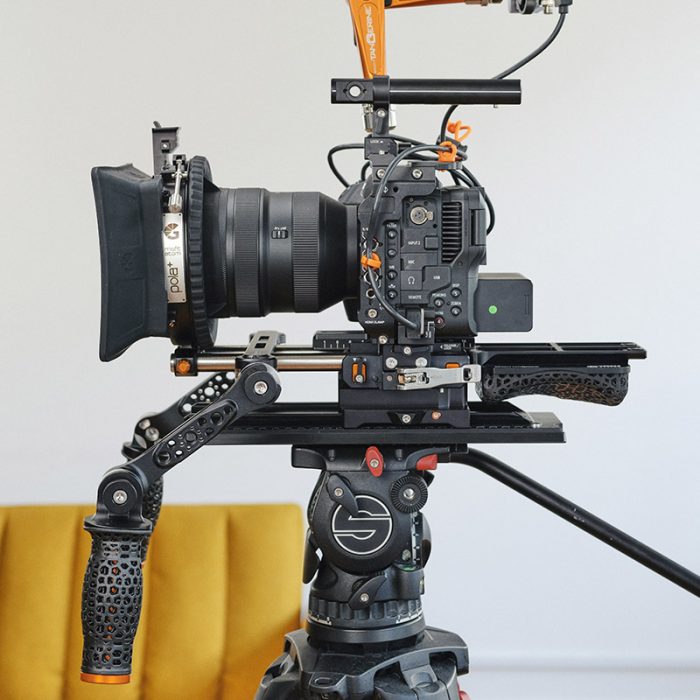 Canon C70 shoulder rig setup and pola plus